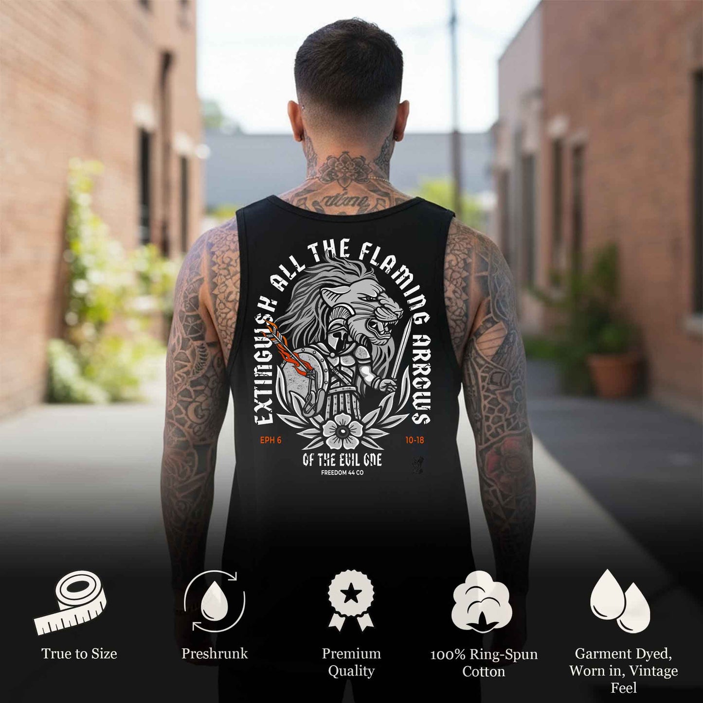 Put On the Full Armor of God – Ephesians 6:11 Comfort Colors Tank Top
