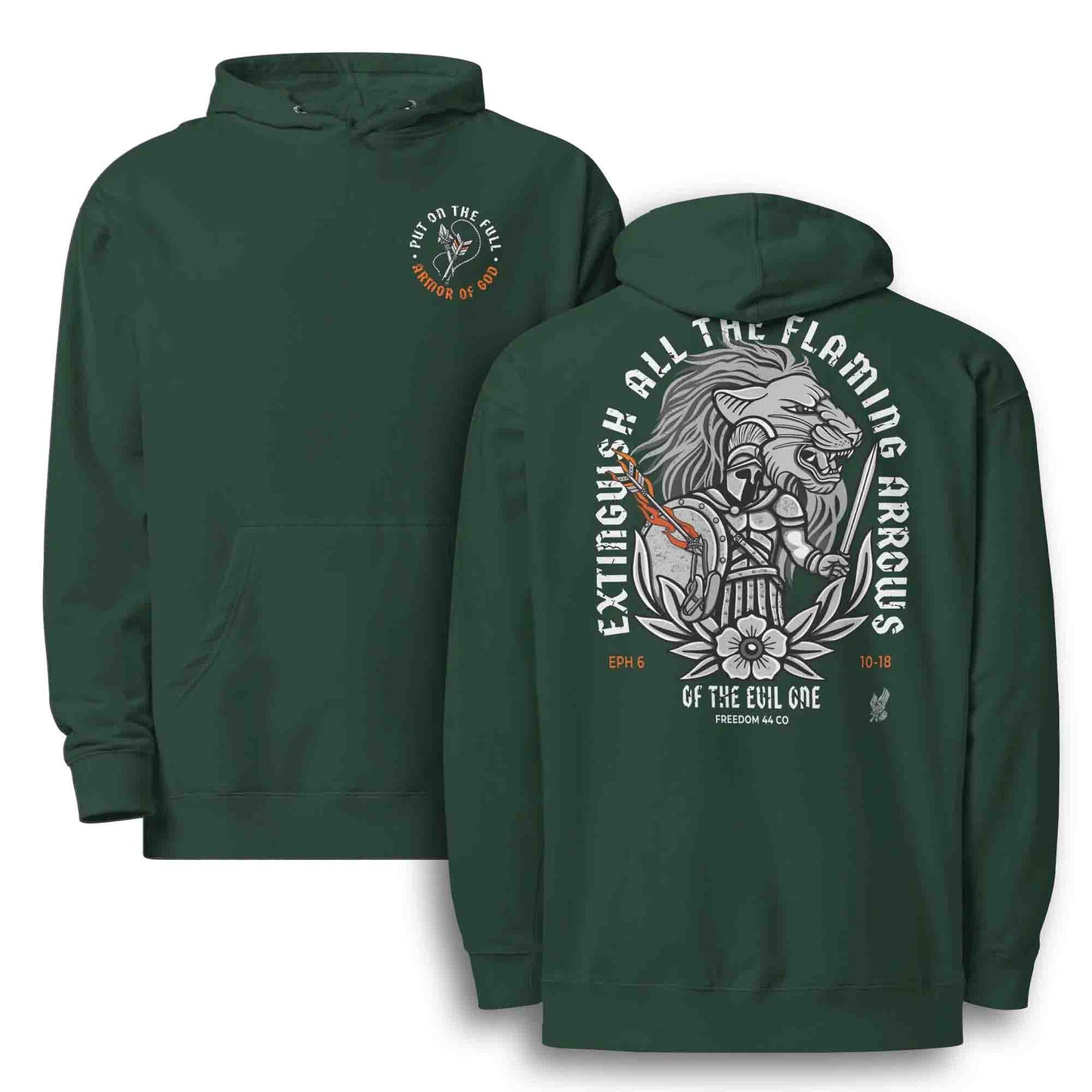 Ephesians 6 Armor of God Scripture Hoodie - Unisex Midweight