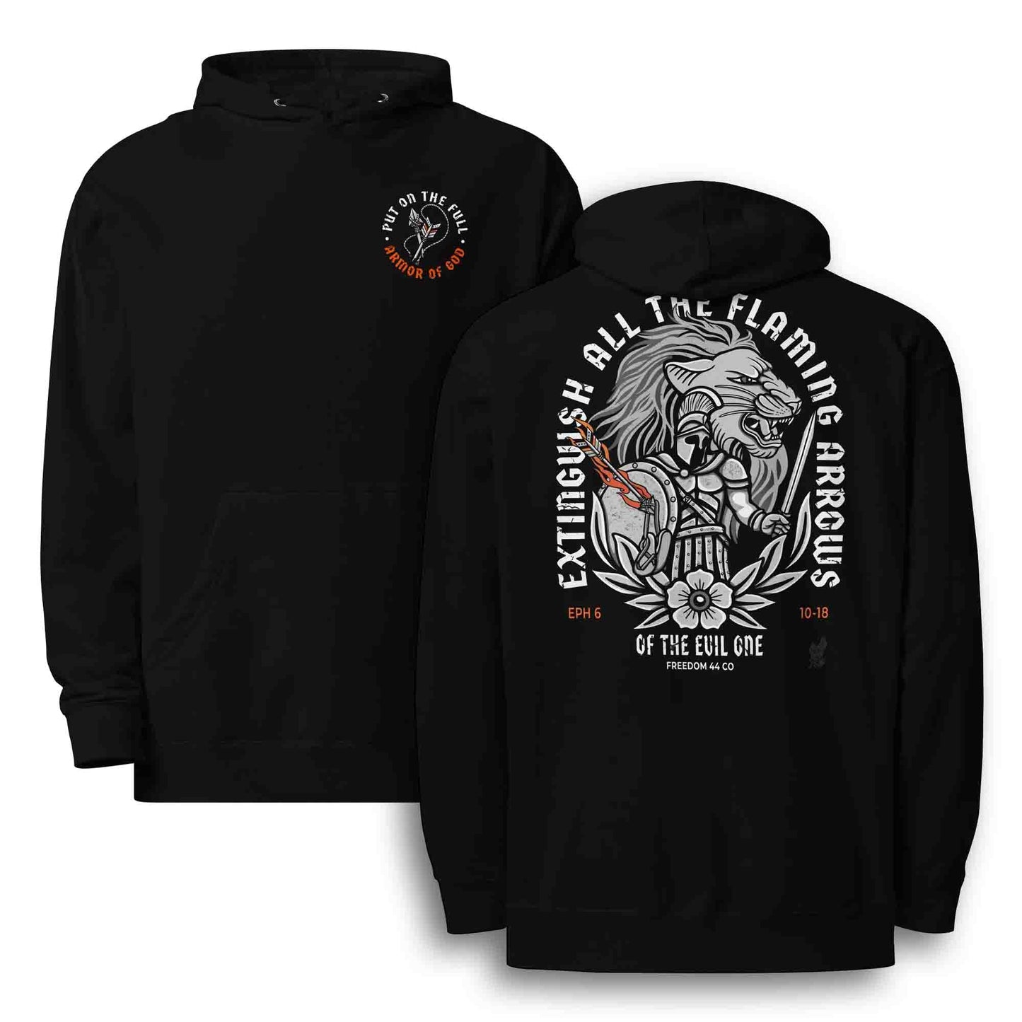 Ephesians 6 Armor of God Scripture Hoodie - Unisex Midweight