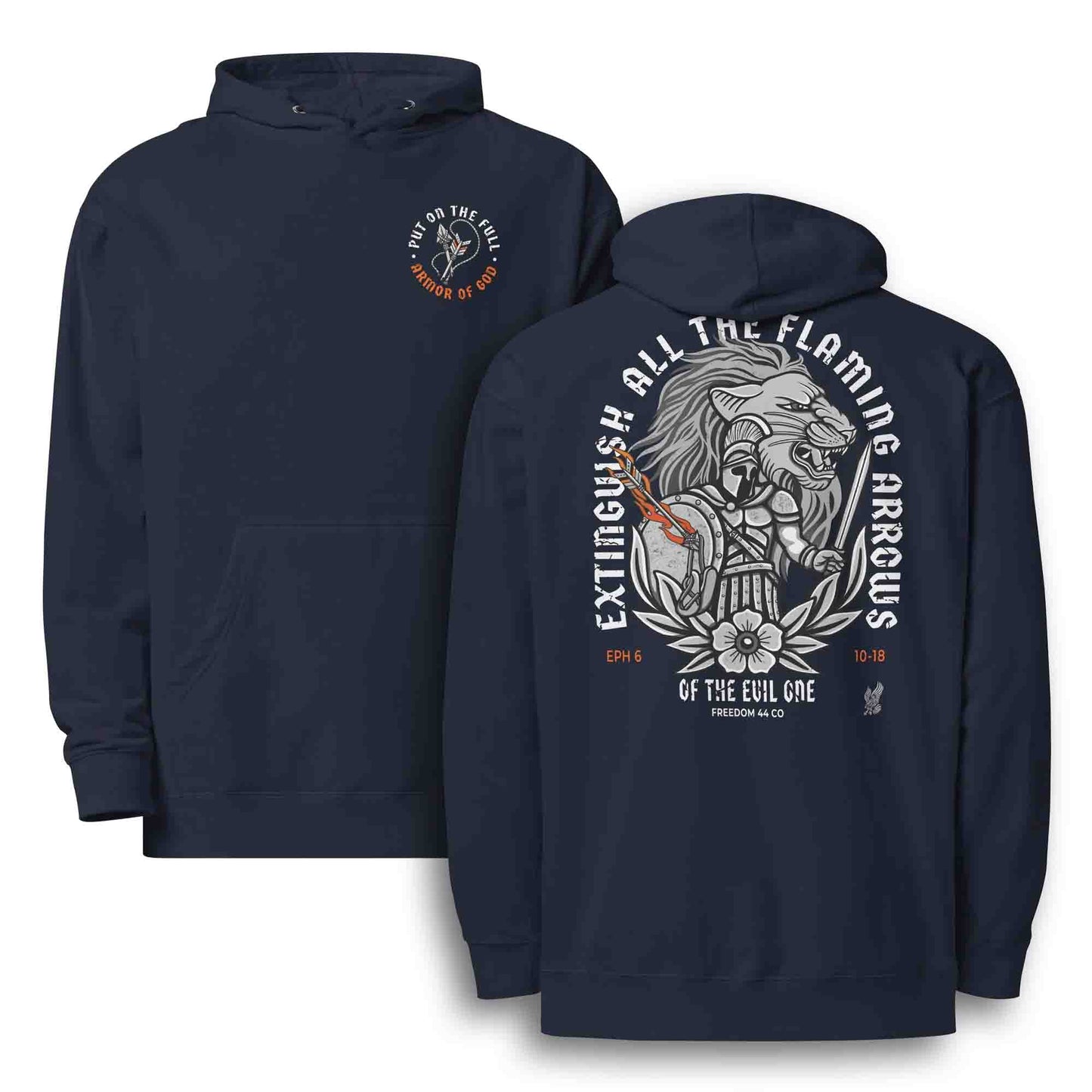 Ephesians 6 Armor of God Scripture Hoodie - Unisex Midweight