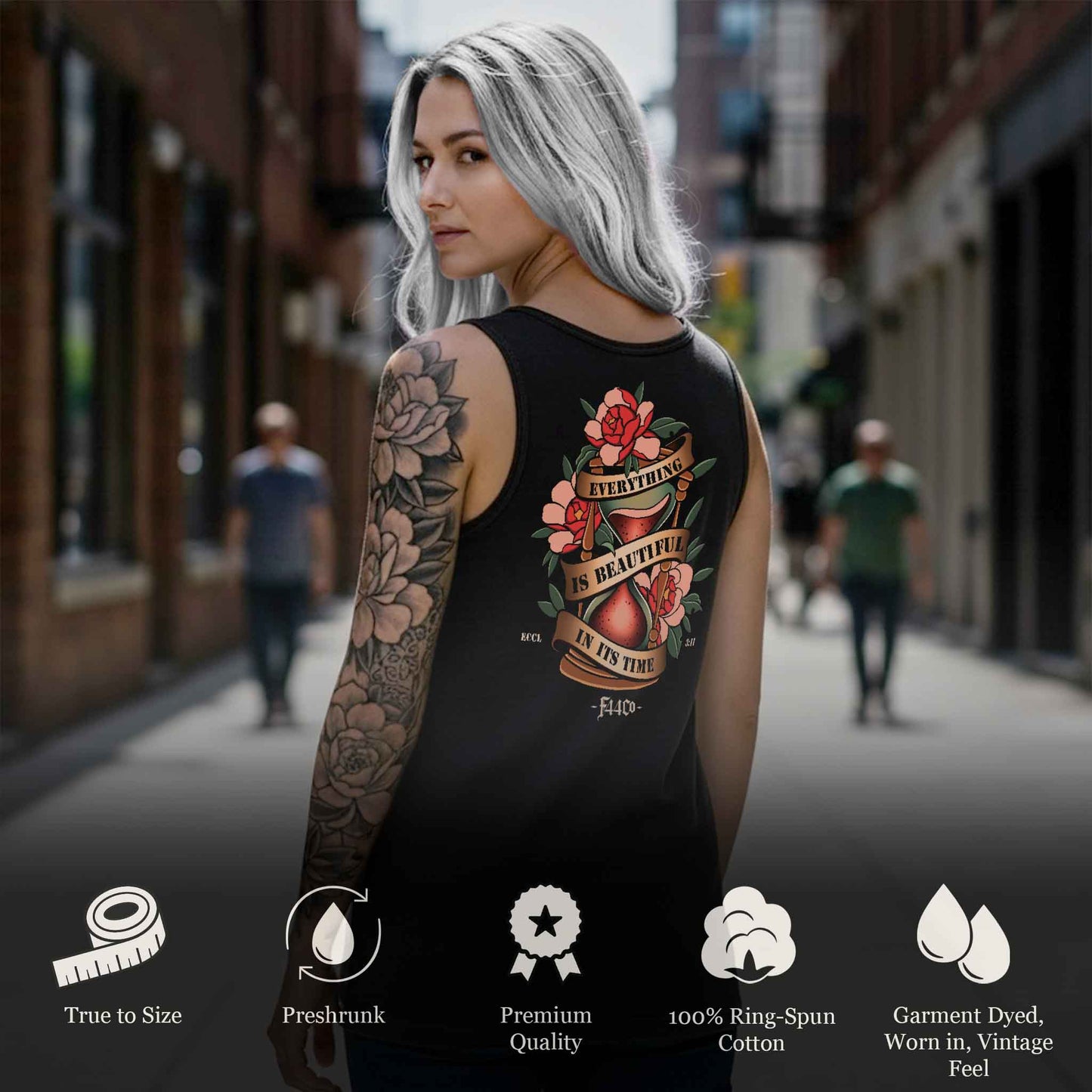 Ecclesiastes 3:11 Garment-Dyed Tank Top | Christian Tattoo Streetwear