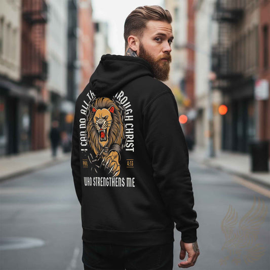 Christ Strengthens Me Hoodie | Philippians 4:13 Christian Sweatshirt | Unisex