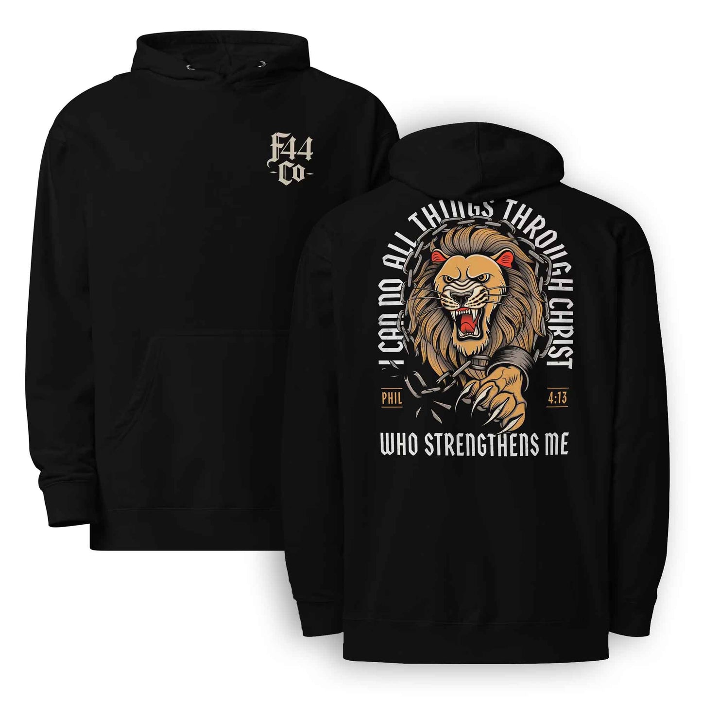 Christ Strengthens Me Hoodie | Philippians 4:13 Christian Sweatshirt | Unisex
