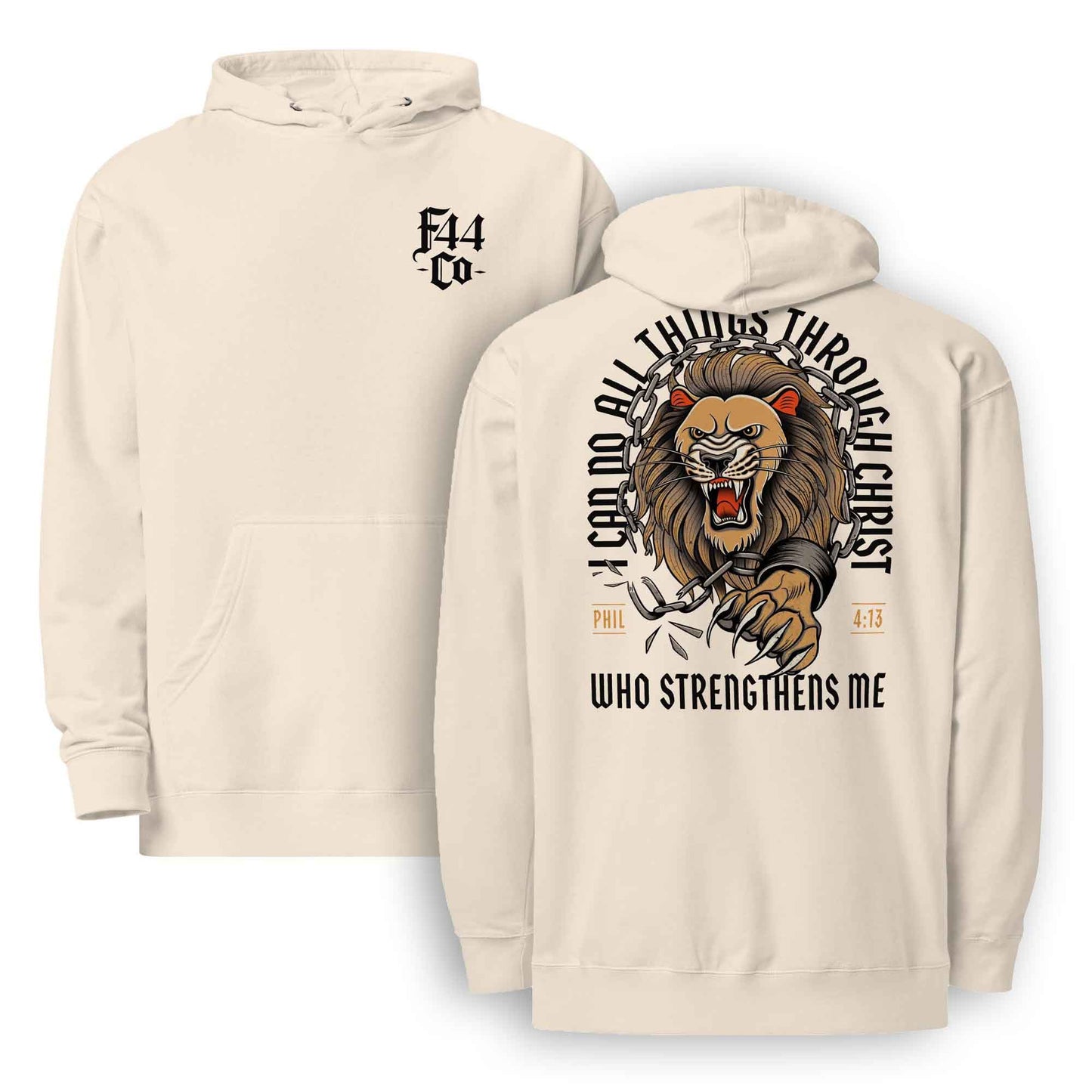 Christ Strengthens Me Hoodie | Philippians 4:13 Christian Sweatshirt | Unisex