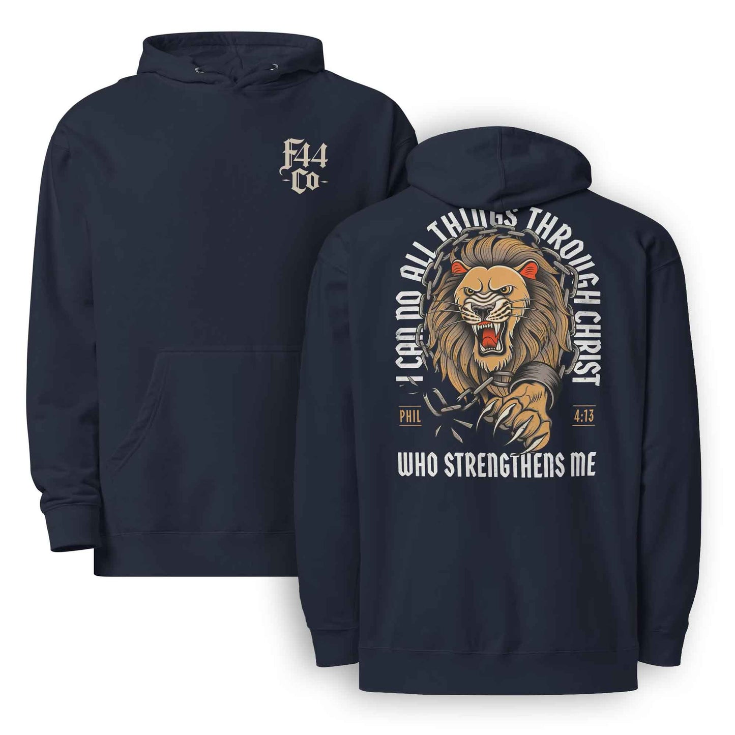 Christ Strengthens Me Hoodie | Philippians 4:13 Christian Sweatshirt | Unisex