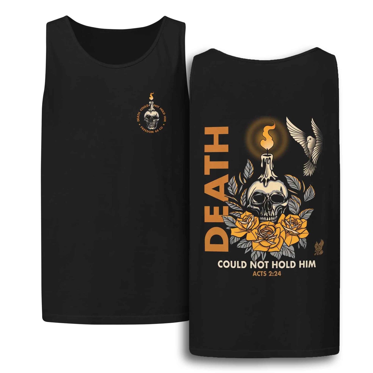 Death Could Not Hold Him – Acts 2:24 Comfort Colors Tank Top