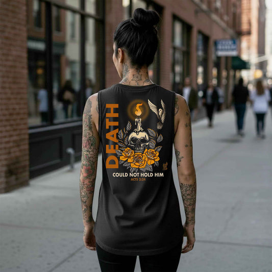 Death Could Not Hold Him – Acts 2:24 Comfort Colors Tank Top