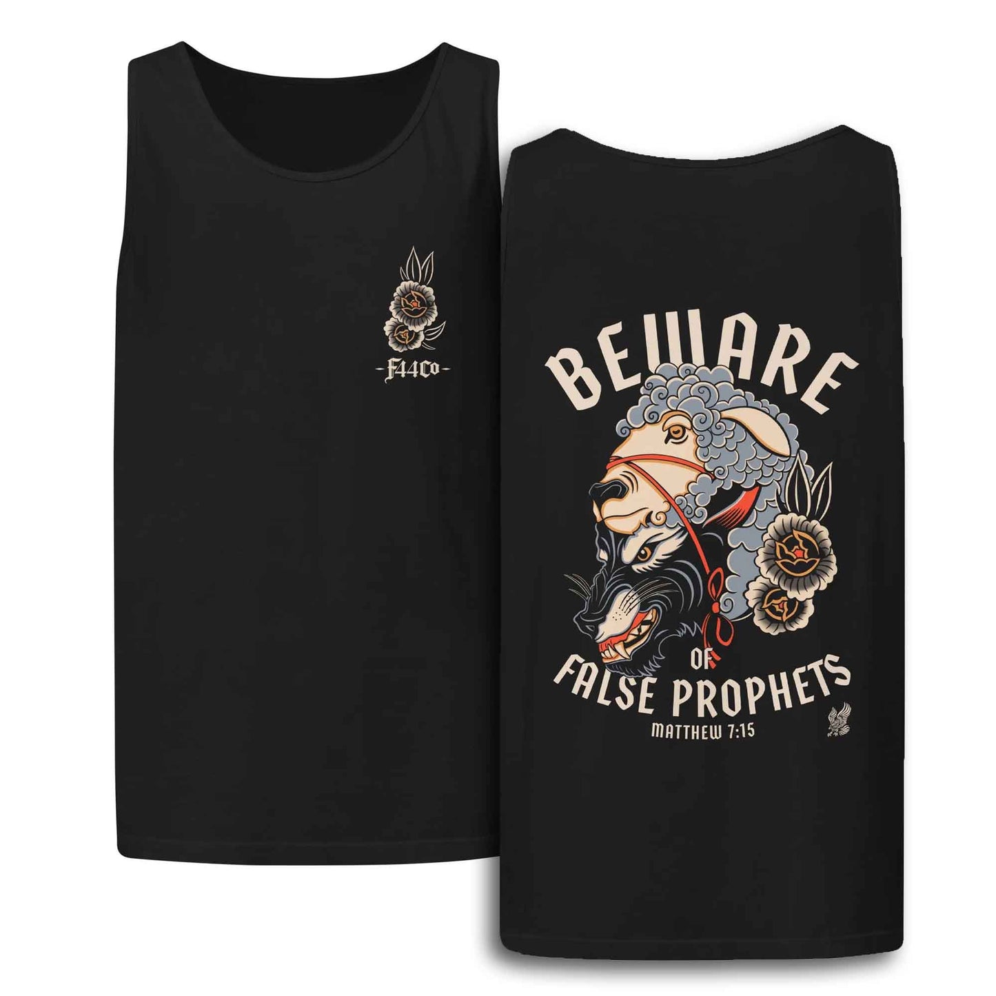Beware of False Prophets Tank Top – Matthew 7:15 Scripture Tee