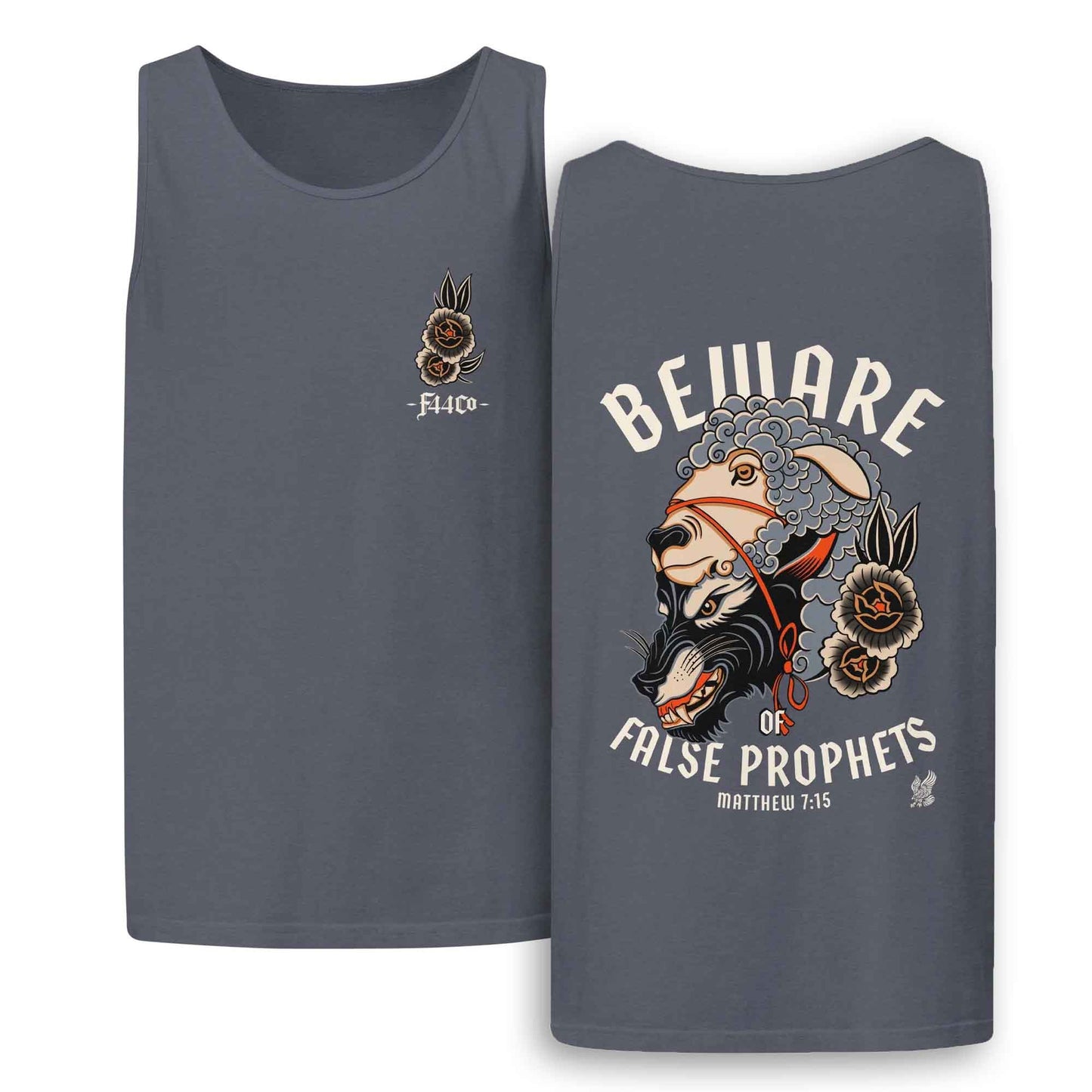 Beware of False Prophets Tank Top – Matthew 7:15 Scripture Tee
