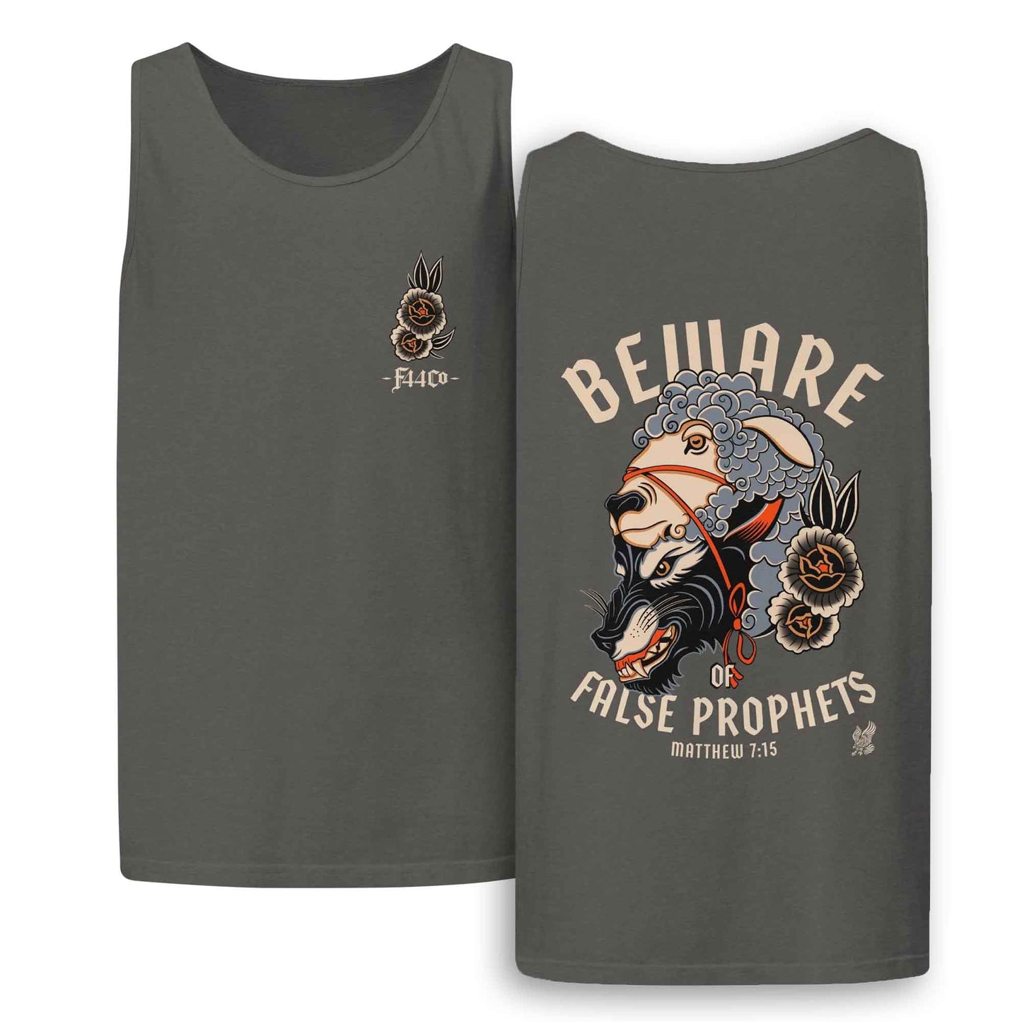 Beware of False Prophets Tank Top – Matthew 7:15 Scripture Tee