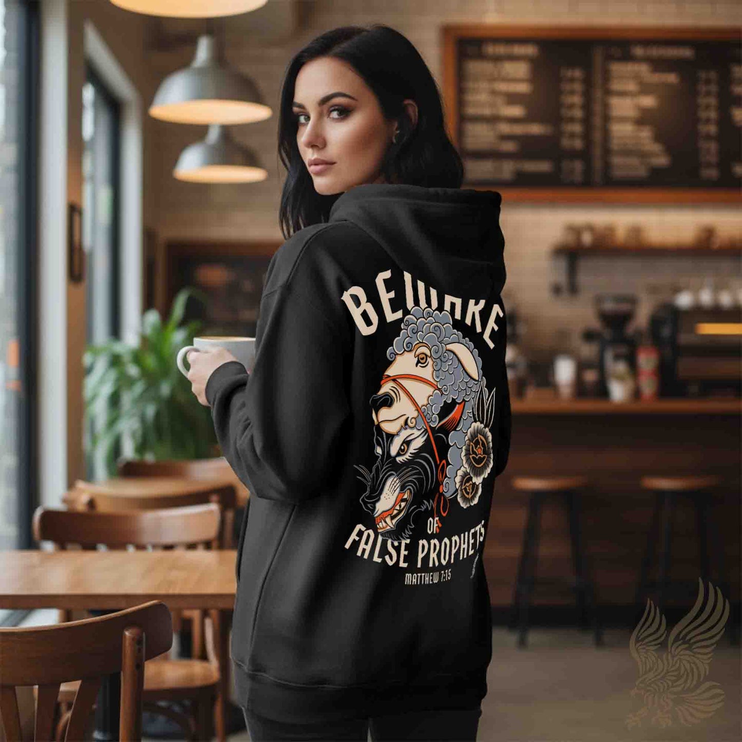 Matthew 7:15 Beware of False Prophets Scripture Hoodie - Unisex Midweight
