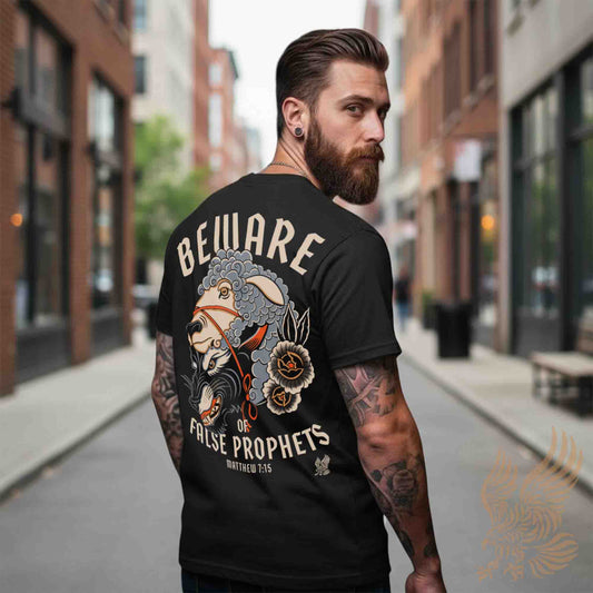 Matthew 7:15 Beware of False Prophets Garment-Dyed Heavyweight Tee