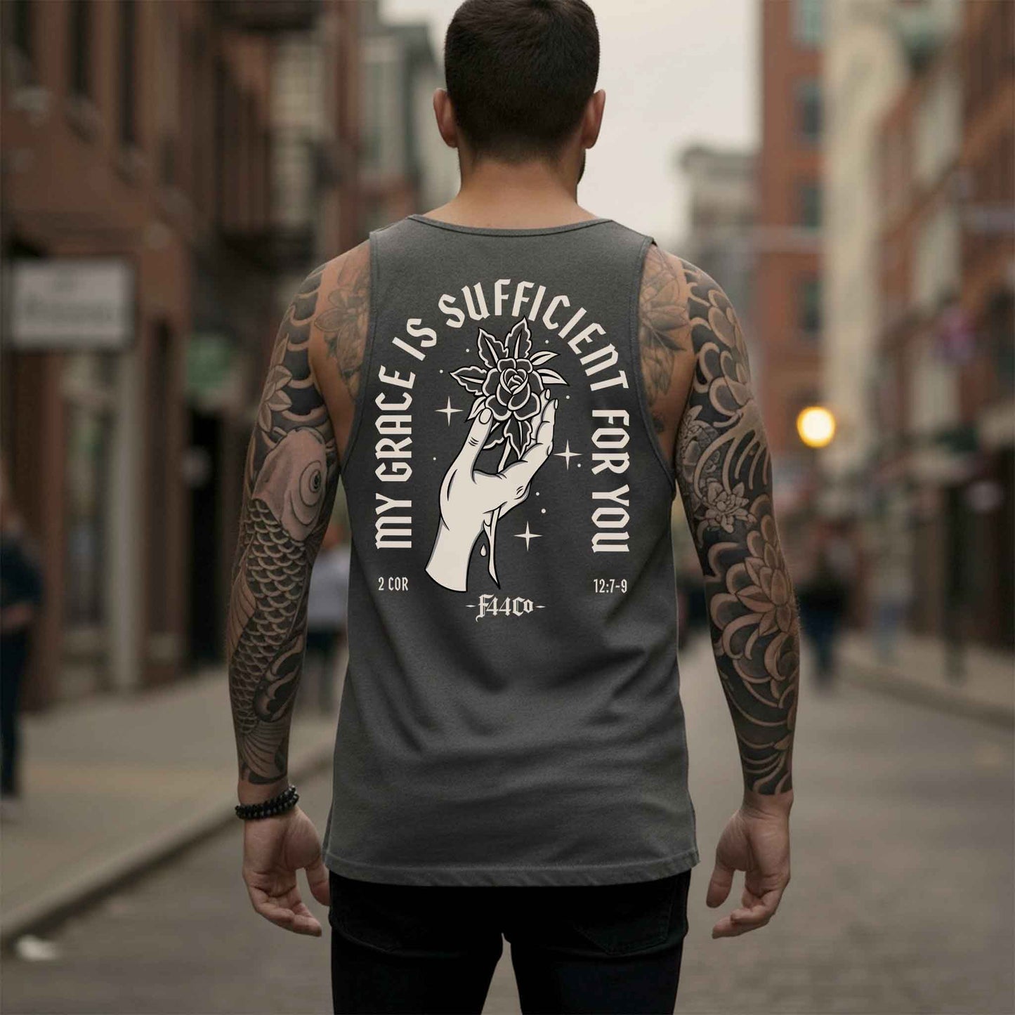 My Grace Is Sufficient for You – 2 Corinthians 12:9 Comfort Colors Tank Top