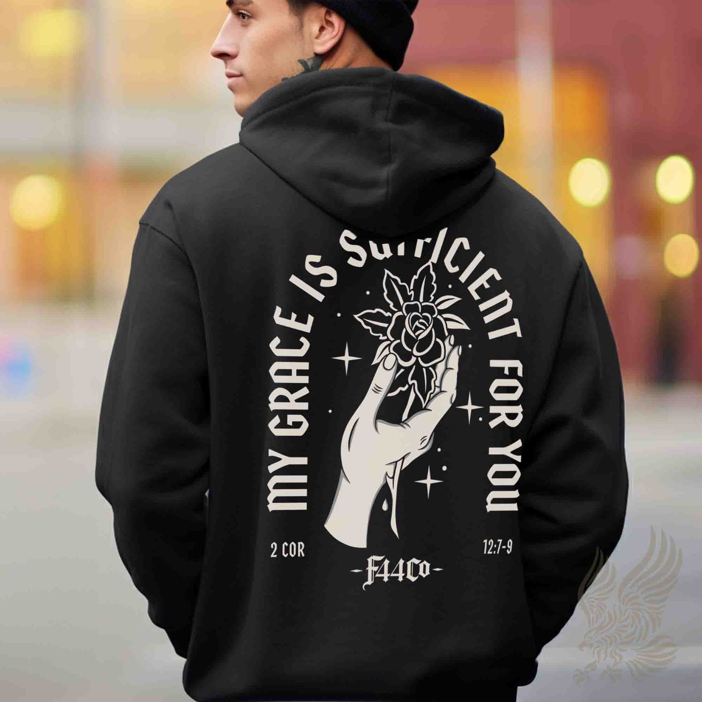 My Grace Is Sufficient – 2 Corinthians 12:7-9 Christian Streetwear Hoodie