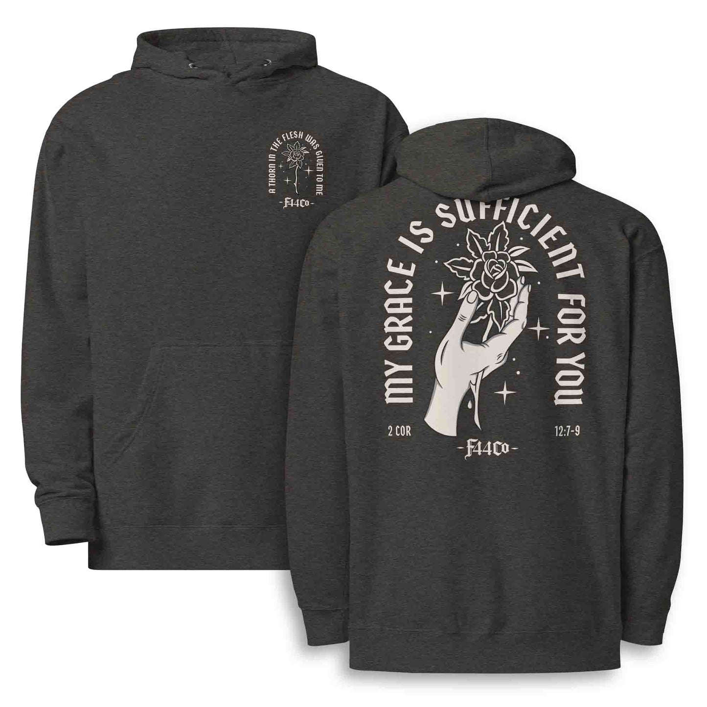 My Grace Is Sufficient – 2 Corinthians 12:7-9 Christian Streetwear Hoodie