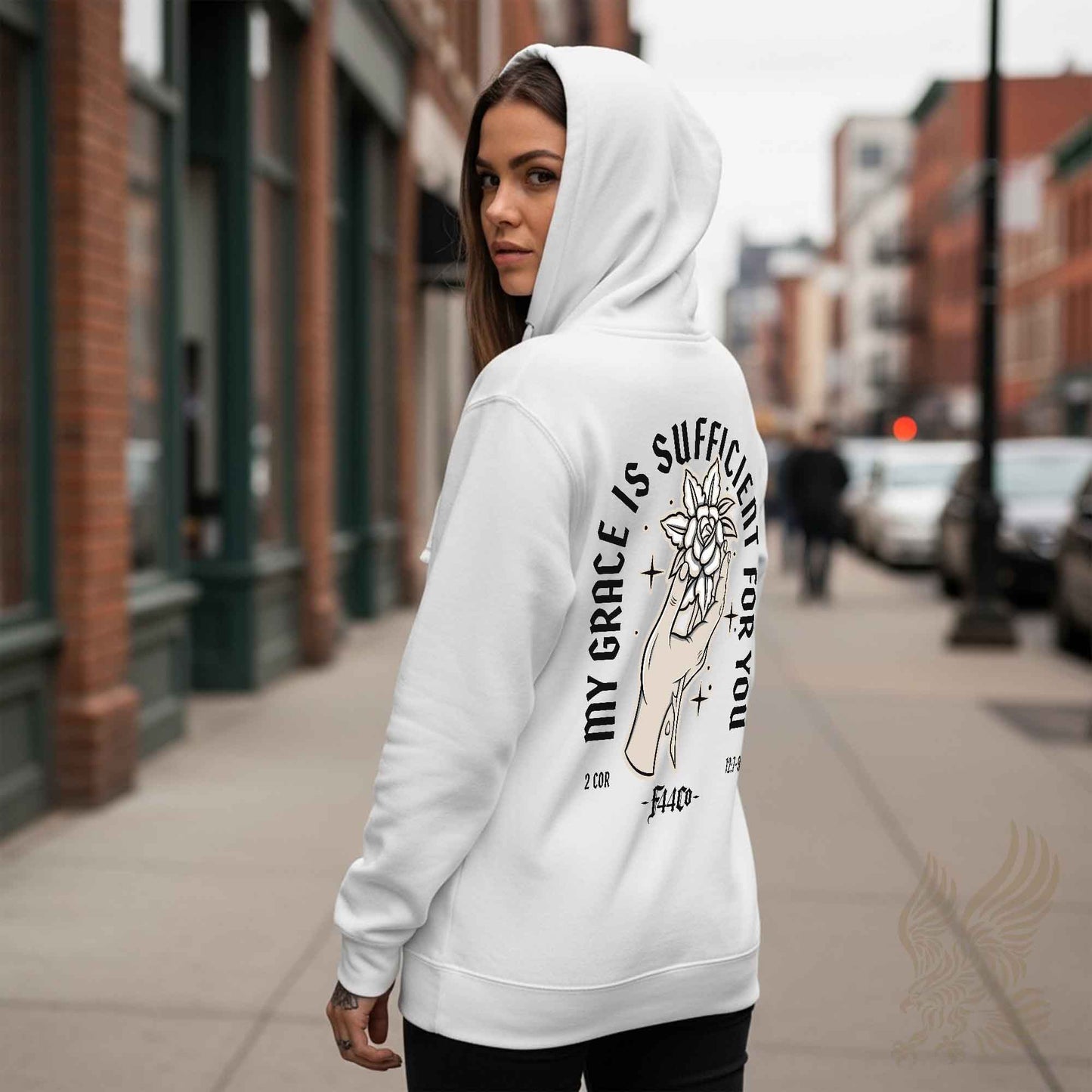 My Grace Is Sufficient – 2 Corinthians 12:7-9 Christian Streetwear Hoodie