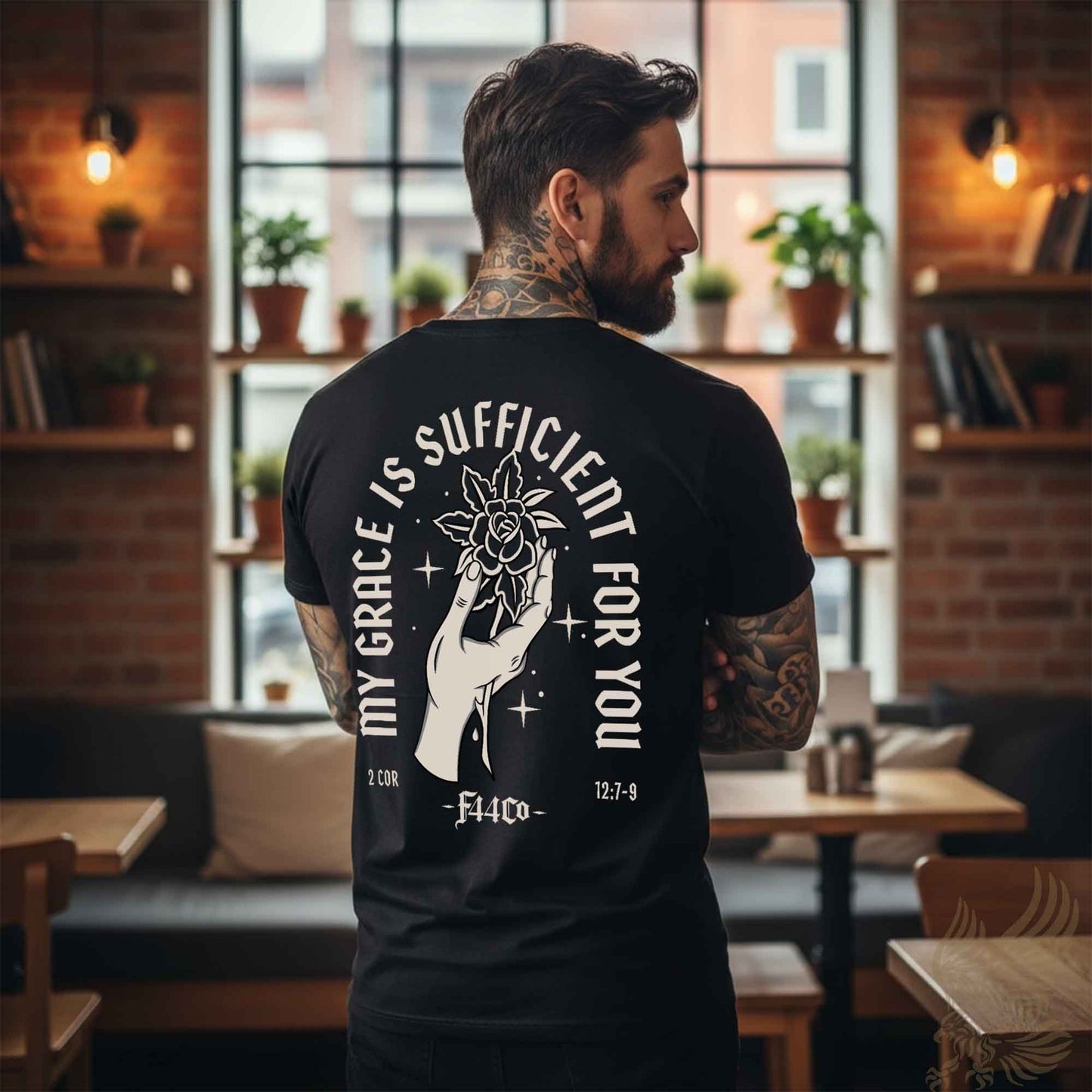 My Grace Is Sufficient Heavyweight Tee – Garment-Dyed Faith Apparel
