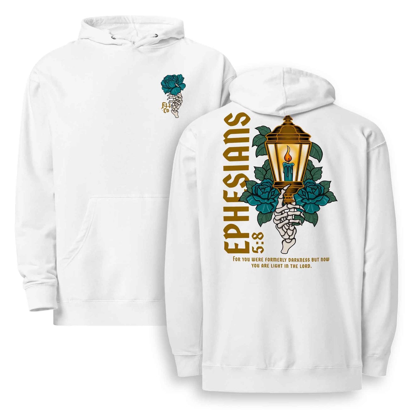 Ephesians 5:8 Lantern Scripture Hoodie - Unisex Midweight