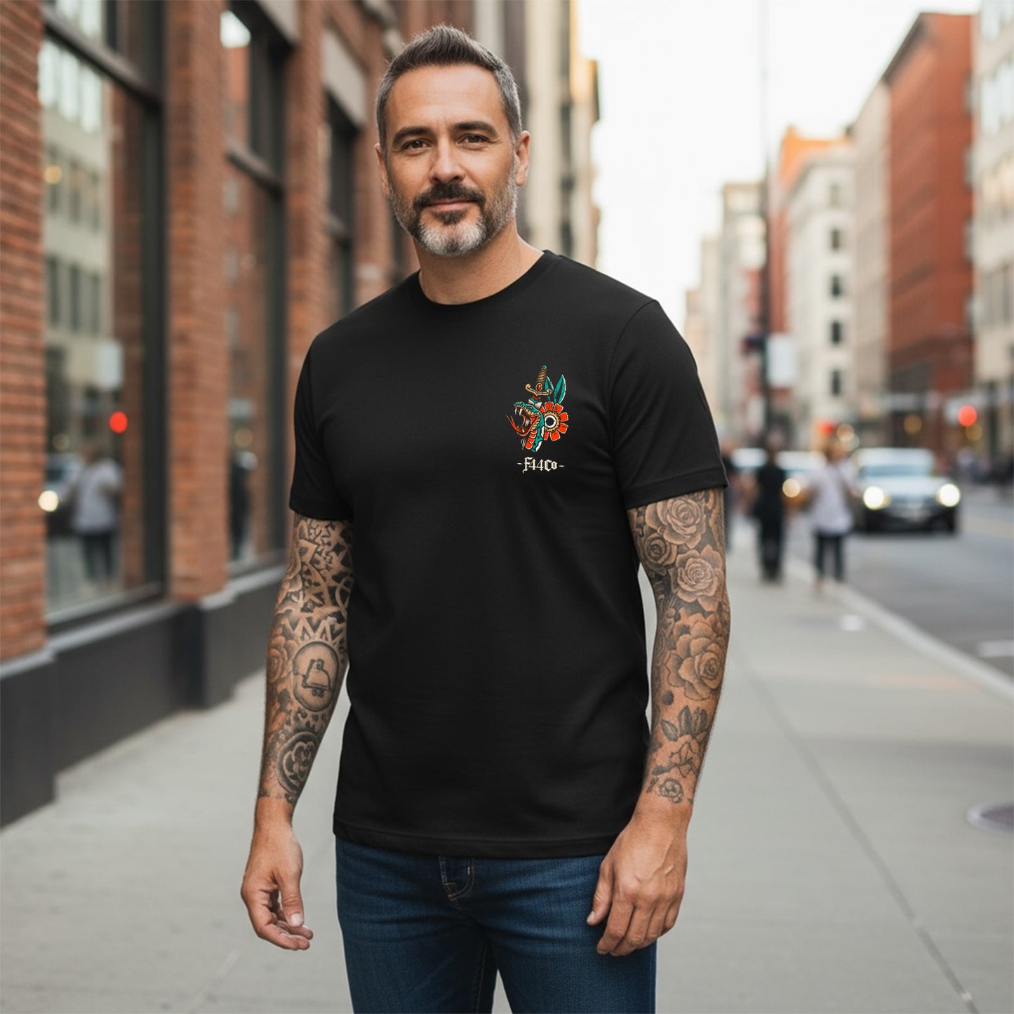Luke 10:19 Lion & Serpent Christian Streetwear Tee – Big & Tall