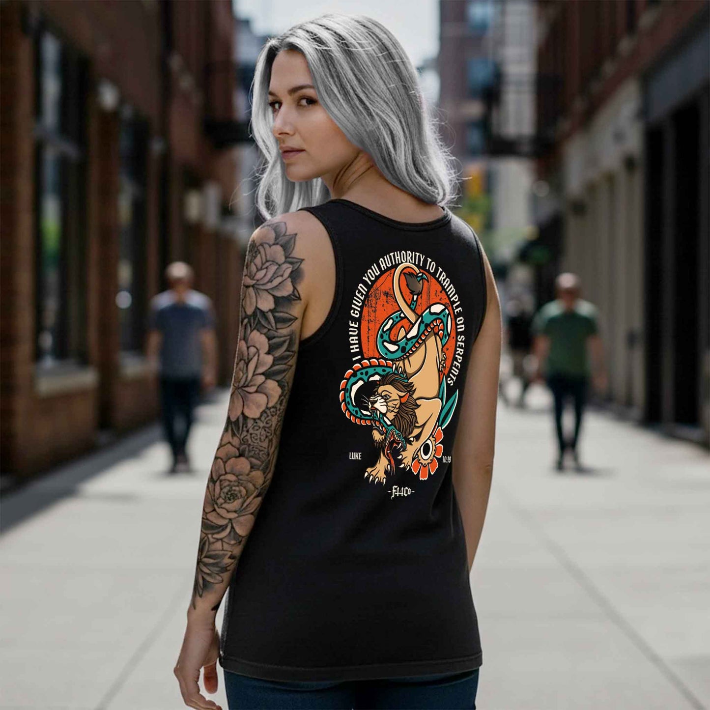 Authority Over Serpents Tank Top – Luke 10:19 Scripture Tee