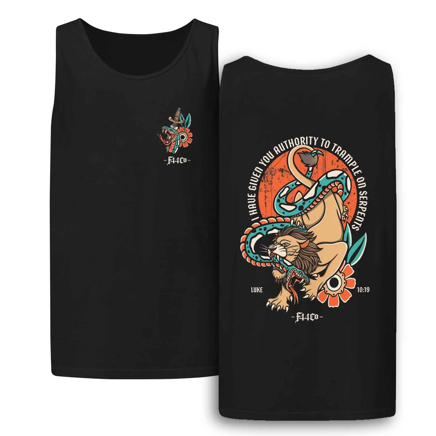 Authority Over Serpents Tank Top – Luke 10:19 Scripture Tee