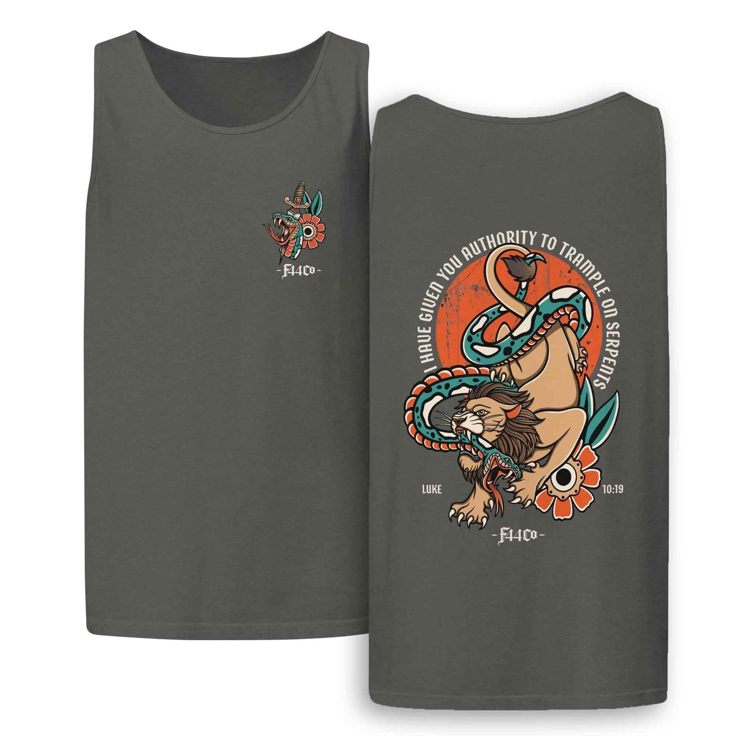 Authority Over Serpents Tank Top – Luke 10:19 Scripture Tee