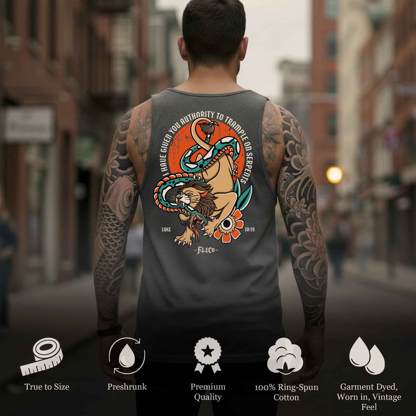 Authority Over Serpents Tank Top – Luke 10:19 Scripture Tee