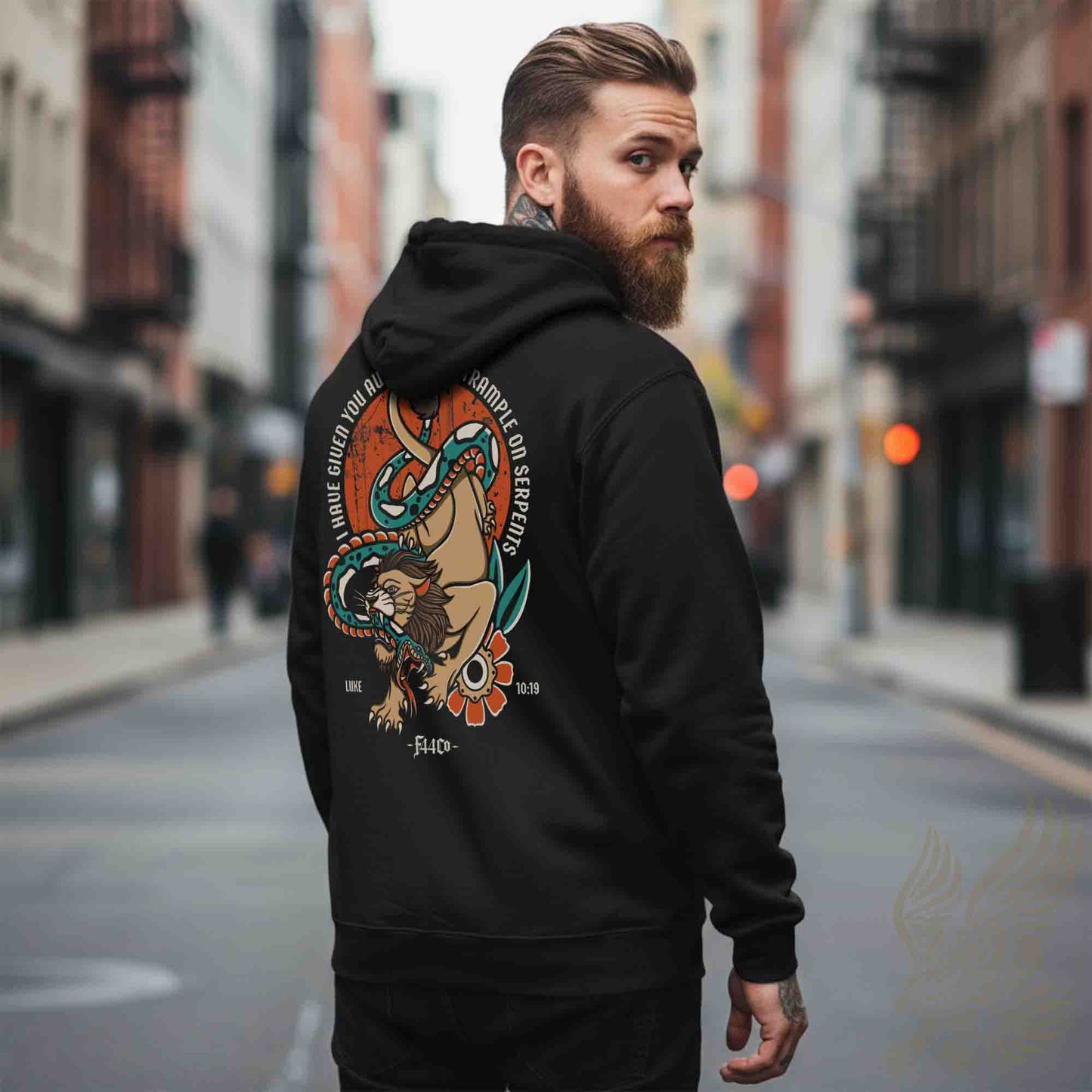 Luke 10:19 Authority Over Serpents Scripture Hoodie - Unisex Midweight