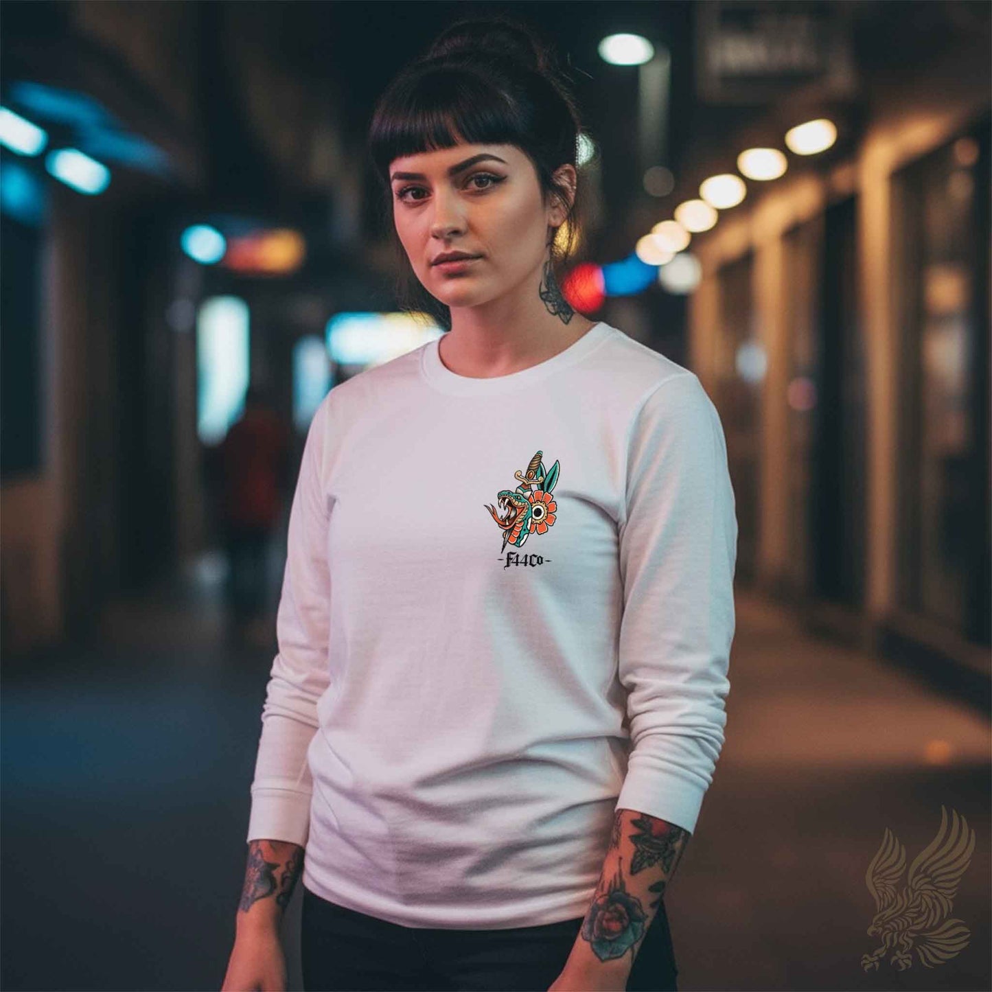 Luke 10:19 Lion & Serpent Long Sleeve Shirt