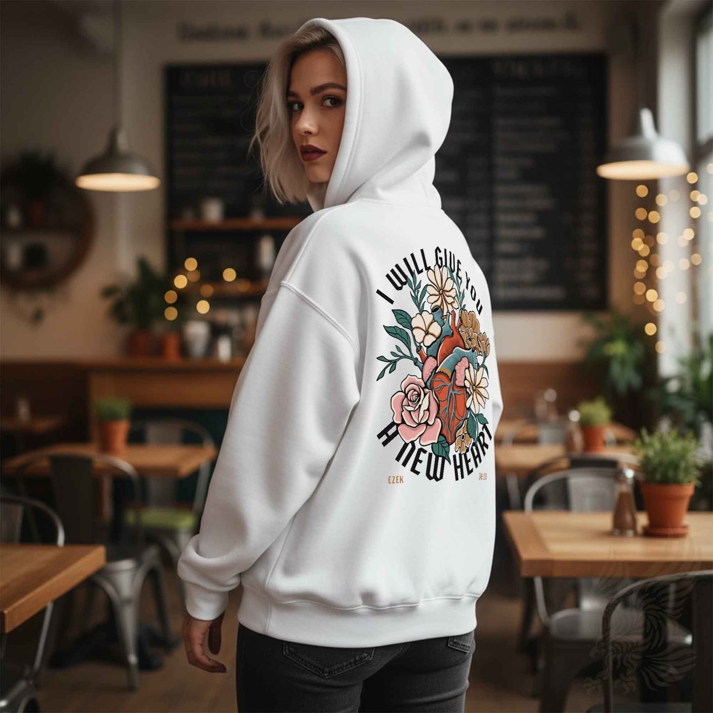 New Heart Midweight Hoodie – Scripture Faith Apparel