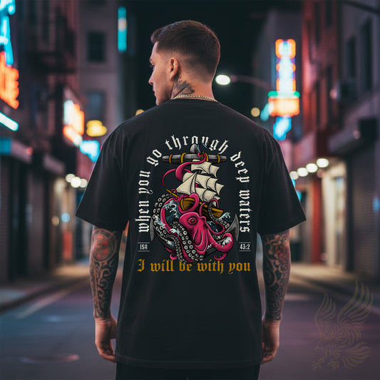 Isaiah 43:2 When You Pass Through the Waters Garment-Dyed Heavyweight Tee