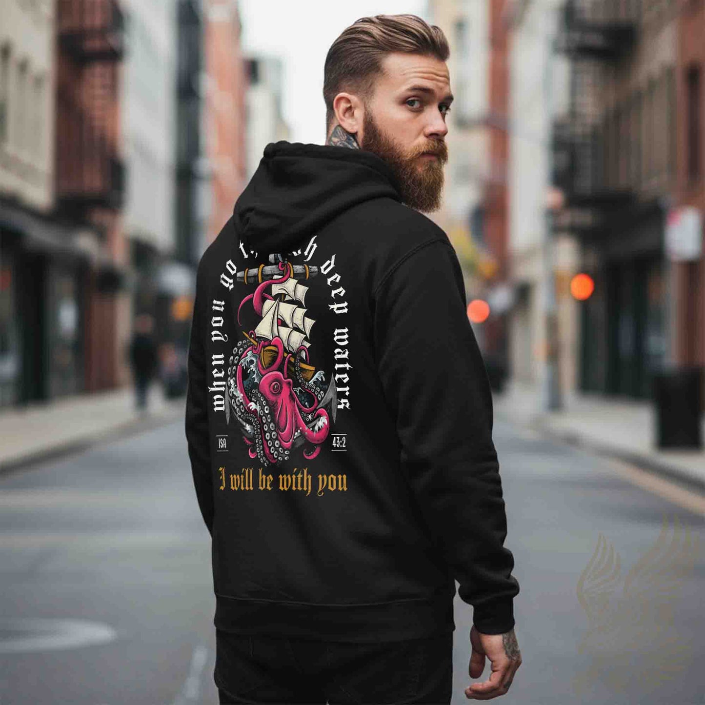 Isaiah 43:2 When You Pass Through the Waters Scripture Hoodie - Unisex Midweight