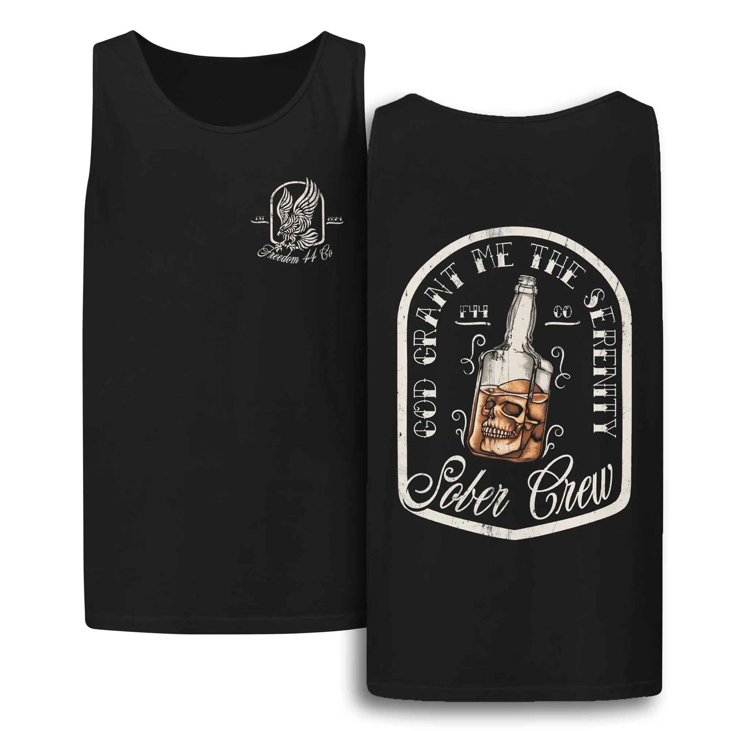 Sober Crew – Serenity Prayer Comfort Colors Tank Top