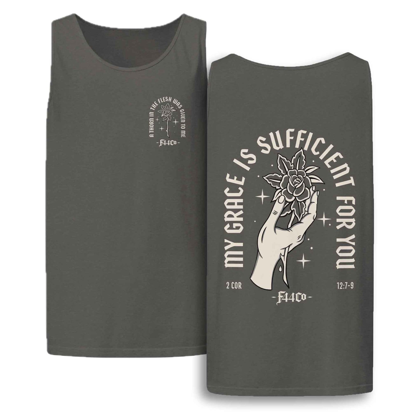 My Grace Is Sufficient for You – 2 Corinthians 12:9 Comfort Colors Tank Top
