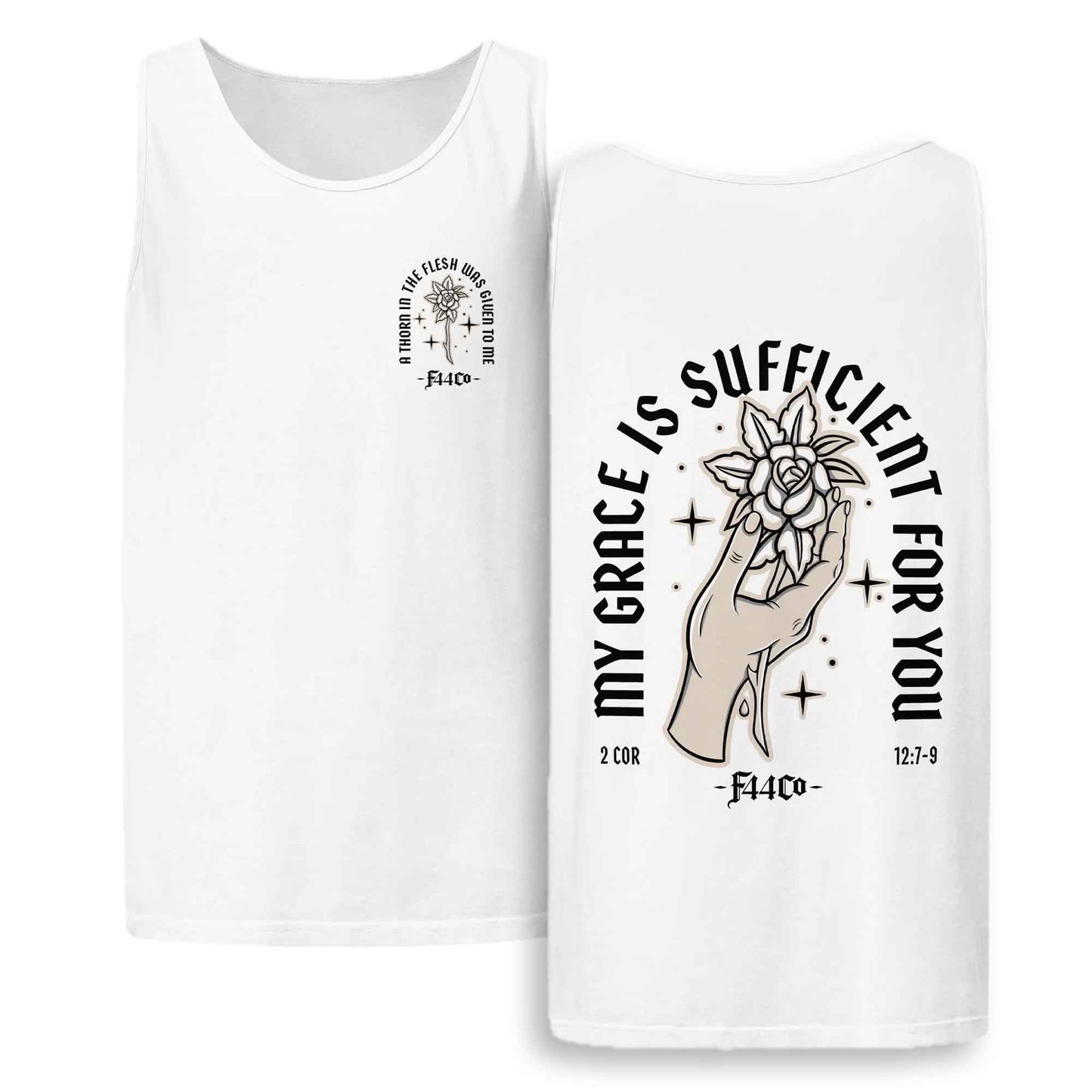 My Grace Is Sufficient for You – 2 Corinthians 12:9 Comfort Colors Tank Top