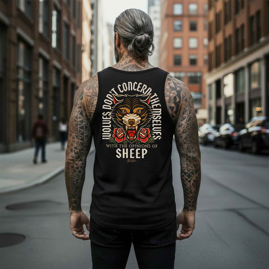 Wolves Don't Concern Themselves – Comfort Colors Tank Top