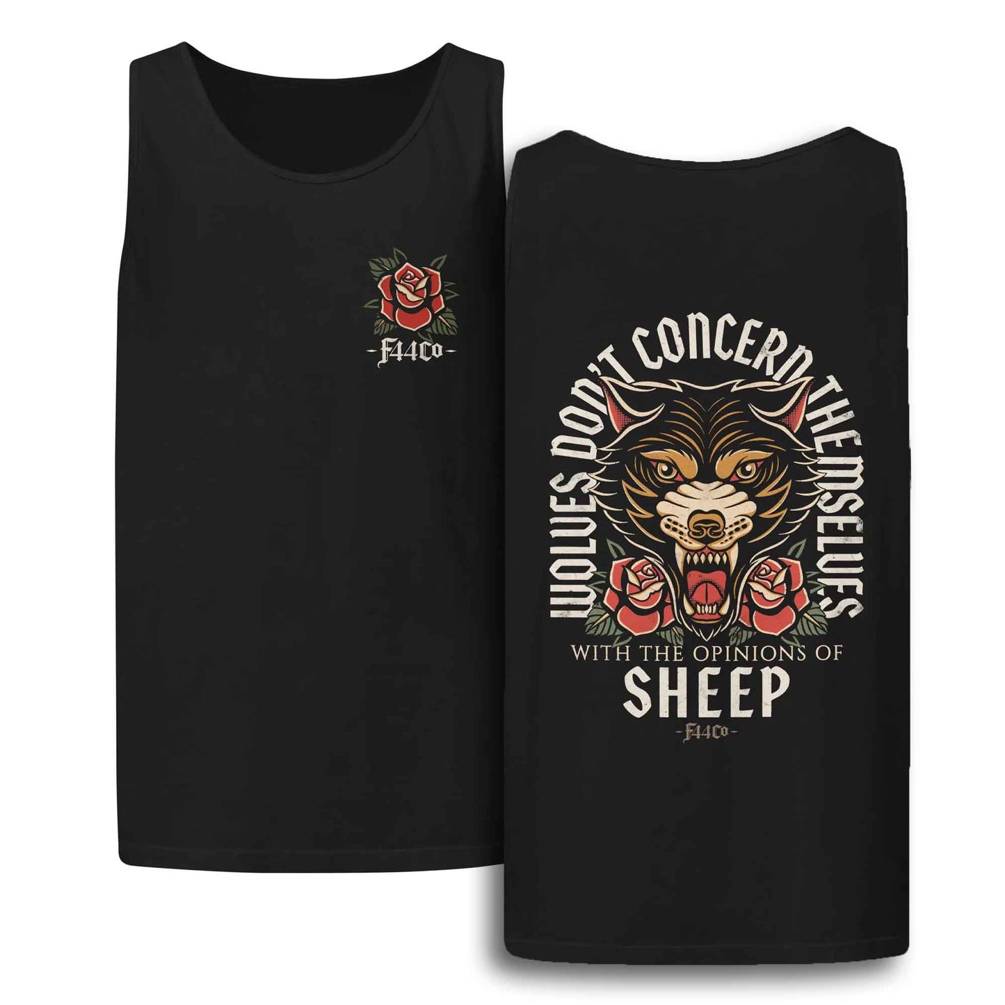 Wolves Don't Concern Themselves – Comfort Colors Tank Top