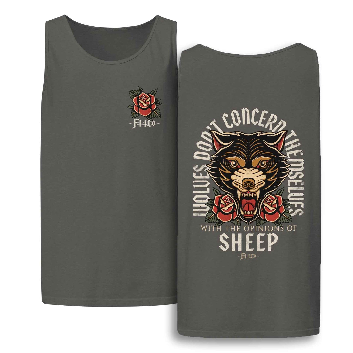 Wolves Don't Concern Themselves – Comfort Colors Tank Top