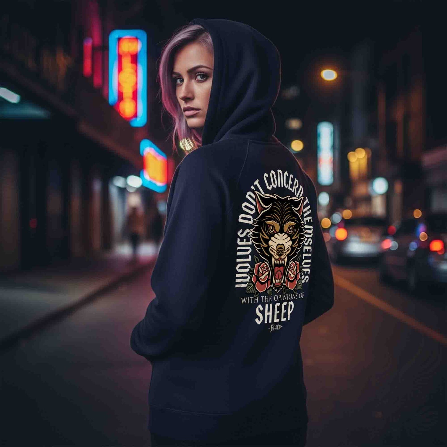 Wolves Don't Concern Themselves With Opinions of Sheep Hoodie